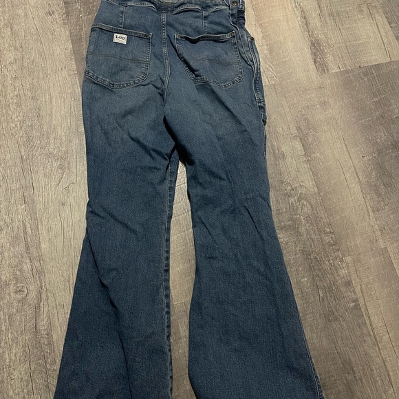 L Women's Lee European Collection Flare Overall Workwear Vintage Size Medium - Picture 4 of 8